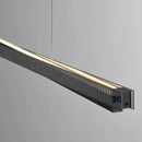 Axya Luxury Bar Chandelier: Aluminum & Glass Pendant Light for High-End Restaurant