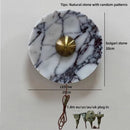 Axyaa LED Round Stone Wall Lamp for Bedroom Interior Lighting