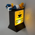 Axyaa 3D Magnetic Fridge Stickers Mini Light Signs Luminous Home Decor