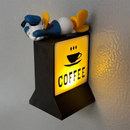 Axyaa 3D Magnetic Fridge Stickers Mini Light Signs Luminous Home Decor