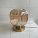 Axyaa Glass Table Lamp for Bedroom Study & Living Room Decor