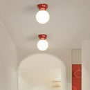 Axyaa Iron Glass LED Ceiling Light Modern Lamparas for Home Decor