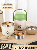 Axyaa Stainless Steel Insulated Lunch Box with Ultra Long Soup Pot