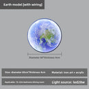 Axyaa LED Moon Wall Lamp: Bedroom Living Room Indoor Decor Lighting