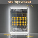 Axyaa Backlit LED Bathroom Mirror | Dimmable | Demist | Wall Mounted | Rectangle