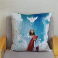 Axyaa Jesus Christ Soft Plush Cushion Cover 45*45 Throw Pillow Case Home Decor