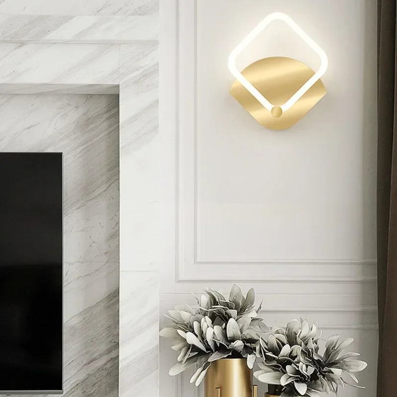 Axya Ring LED Wall Sconce for Modern Nordic Home Interior