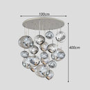Axyaa Stair Chandelier Pendant Light Ceiling Lamp LED Chandeliers for Living Room