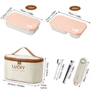 Axyaa Stainless Steel Lunch Box: Sealed Leak Proof Bento Box for Kids, Students, Travel