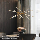 Axyaa Nordic Minimalist Chandelier: Dimmable LED Pendant Light for Modern Luxury Lighting