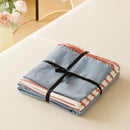 Axyaa Grid Duvet Cover Set with Sheet Pillowcases, Twin to Queen Size