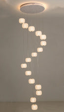 Axyaa Crystal Chandelier Ceiling Lamp LED Indoor Living Room Lighting