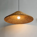 Axyaa Handmade Rattan Pendant Chandelier LED Hanging Lamp for Kitchen, Bar, and Tea Room