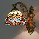 Axyaa Colorful Glass Art Tiffany Wall Lamp - Aesthetic Room Decor