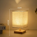 Axyaa Red Plum Fabric Landscape LED Table Lamp