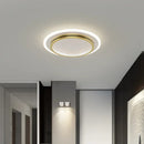 Axyaa Crystal Ceiling Lamp: Nordic Minimalist LED Lighting for Living Room, Bedroom & Hallway