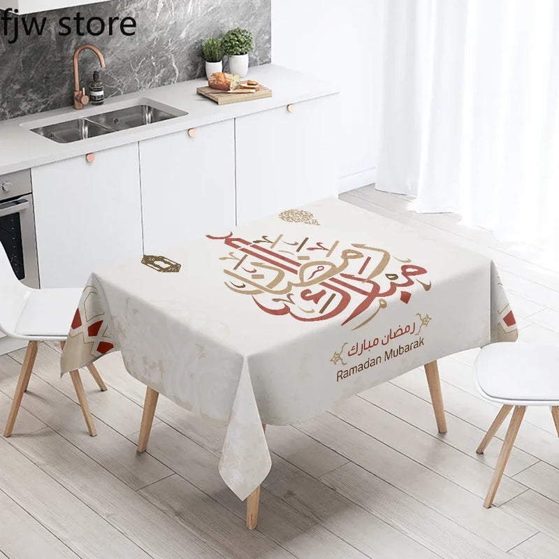 Axyaa Ramadan Kareem Mosque Decorative Tablecloth