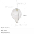 Axyaa Nordic Silk LED Pendant Chandelier for Home Decor