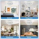 Axyaa Modern LED Ceiling Fan with Light Remote Control for Bedroom and Living Room