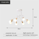 Axyaa Vintage Industrial Chandelier Semi Flush Mount Ceiling Lamp