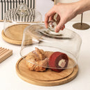 Axya Rotating Cake Tray with Glass Cover and Stand