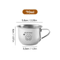 Axyaa Capybara Mini Stainless Steel Cup with Handle