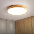 Axyaa Wood Grain LED Ceiling Light for Kitchen Living Room Bedroom