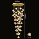 Axyaa Crystal Chandelier Stair Pendant Living Room Lights Interior Lighting