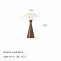Axyaa Vintage Silk Floor Lamp | Retro Fabric Table Light for Living Room | Wood Study Mood Light
