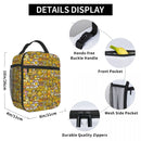 Axyaa Gudetama Cartoon Eggs Insulated Lunch Bag Portable Thermal Cooler Lun