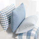 Axyaa Light Blue Plaid Pillow Cover 30x50cm/45x45cm - Home Decor Sofa Cushion