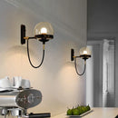 Axyaa Glass Ball Wall Lamp: Modern Nordic Industrial Bedside Light for Living Room, Bedroom, Loft