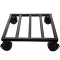 Axyaa Mobile Plant Stand Tray with Wheels - Rectangular Iron Base for Heavy Plants