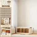 Axyaa 2-Door Foldable See-Through Storage Cabinet