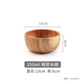 Axyaa Acacia Wood Salad Bowl 15" - Japanese Style Wooden Tableware