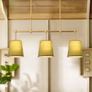 Axyaa Three-Headed LED Chandelier for Modern Minimalist Dining Room
