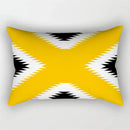 Yellow Geometric Cushion 30x50 Pillowcase for Living Room Sofa and Bed - Axyaa Home