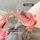 Axyaa 800ML Straw Water Bottle - Portable Infuser Filter for Juice & Bubble Tea