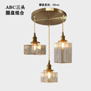 Axyaa Glass Pendant Light: Minimalist Nordic Luxury Chandelier for Home & Restaurant