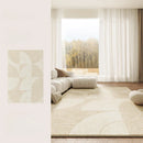 Axyaa Plush Cream Style Living Room Carpet: Soft, Thick, Washable, Large Area Rug