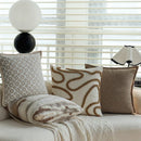 Axyaa Gradient Rabbit Fur Cushion Cover 45x45cm - Soft Plush Decor for Home Sofa