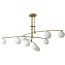 Axyaa Luxury Copper Pendant Light: Modern Magic Bean Style for Living Room