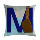 Axyaa Animal Print Linen Pillowcase Set