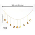 Nordic Style Axyaa Stars Moon Wall Decor Hanging for Bedroom Living Room