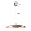 Axyaa Circular Flying Saucer Chandelier: Modern Minimalist Luxury Light for Home Decor