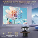 Axyaa Google TV Projector 4K UHD Voice Control Auto Focus WiFi 6 Home Theater