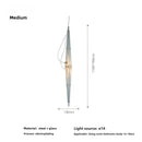 Axyaa Glass Pendant Lights for Modern Dining Room & Living Room