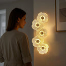 Axyaa Modern Flower Glass Wall Lamp for Luxury Living Room and Bedroom Decor