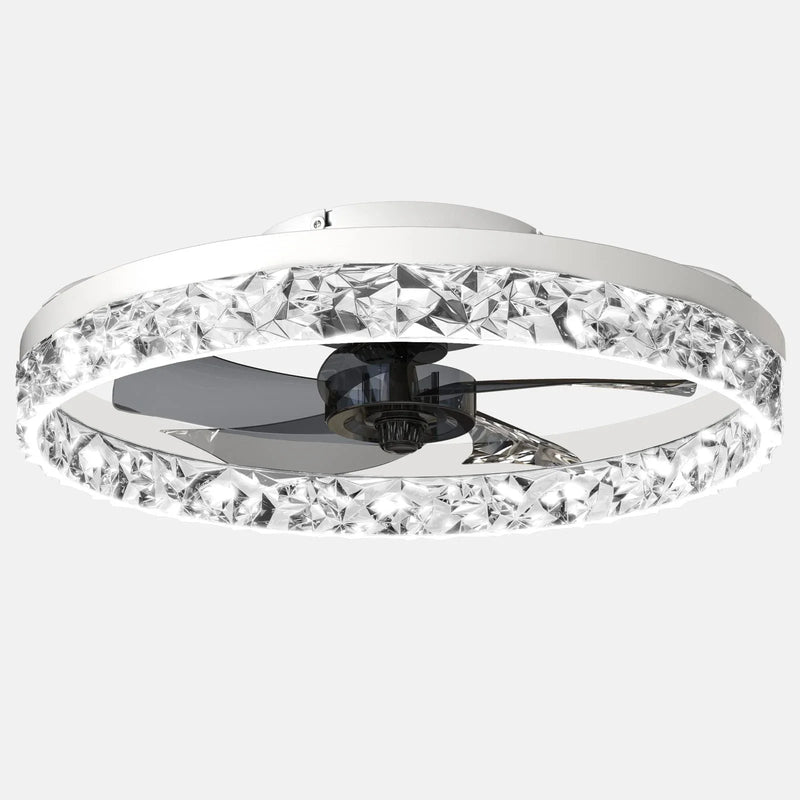 Axyaa 50CM Modern Silent LED Ceiling Fan with Remote for Living Room
