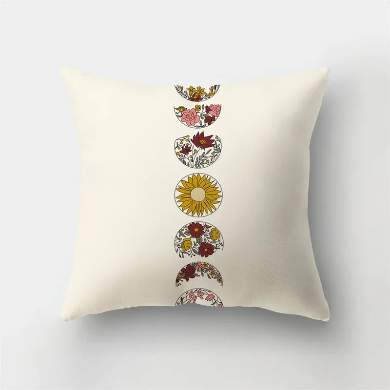 Deer Animal & Natural Leaves Cushion Cover by Axyaa - Home Decoration